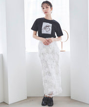 画像をギャラリービューアに読み込む, フラワードットチュールタイトスカート/TT517206
