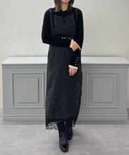 画像をギャラリービューアに読み込む, 【予約販売/12月上旬発売予定】ツイードレーストリミングジャンスカ/TT547417