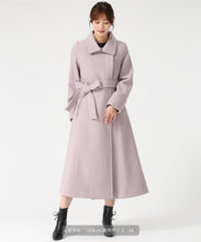 画像をギャラリービューアに読み込む, ブローチ付きスタンドカラー3wayコート/MM548606