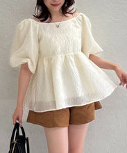 画像をギャラリービューアに読み込む, 一部店舗限定 2wayオフショルジャガードブラウス/TT558101