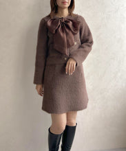 画像をギャラリービューアに読み込む, 【予約販売/11月中旬発売予定】シャギーカーデ×ミニスカセットアップ/TT547411