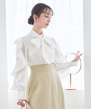 画像をギャラリービューアに読み込む, フリルスリーブボウタイブラウス/TT518101