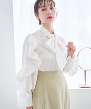 画像をギャラリービューアに読み込む, フリルスリーブボウタイブラウス/TT518101
