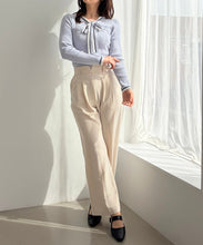 画像をギャラリービューアに読み込む, マルチ配色ボウタイリブニット/MM618305