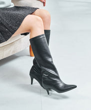 画像をギャラリービューアに読み込む, ポインテッドトゥヒールロングブーツ/57503