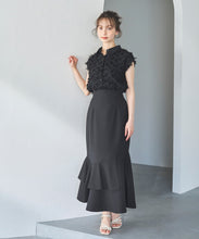 画像をギャラリービューアに読み込む, 襟付きフリンジチュールブラウス/TT518113