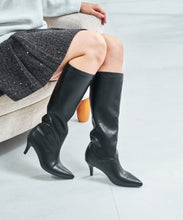 画像をギャラリービューアに読み込む, ポインテッドトゥヒールロングブーツ/57503