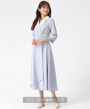画像をギャラリービューアに読み込む, ダブルカラーラップワンピース/MM617408