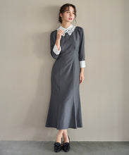 画像をギャラリービューアに読み込む, カフス付きマーメイドワンピース/TT537411