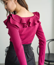 画像をギャラリービューアに読み込む, フリルカラーニット/TT538311