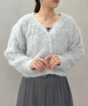 画像をギャラリービューアに読み込む, Vネックシャギーカーディガン/TT548406