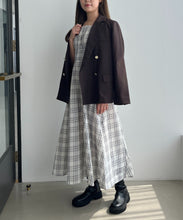 画像をギャラリービューアに読み込む, 一部店舗限定 2wayオフショルチェックフレアワンピース/MM557410