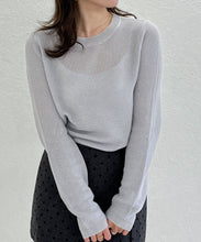 画像をギャラリービューアに読み込む, 【一部店舗限定】リボン付きフェミニンクルーネックニット/TT658305