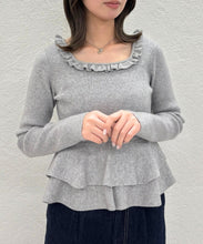 画像をギャラリービューアに読み込む, ペプラムボリューム袖ニット/TT548317