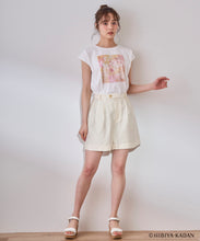 画像をギャラリービューアに読み込む, 【HIBIYA-KADANコラボ】フラワープリントノースリTEE/TT518207