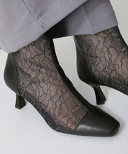 画像をギャラリービューアに読み込む, チュールヒールブーツ/51105