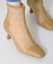画像をギャラリービューアに読み込む, チュールヒールブーツ/51105