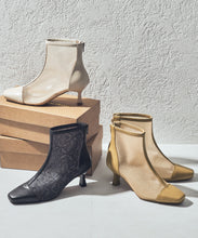 画像をギャラリービューアに読み込む, チュールヒールブーツ/51105