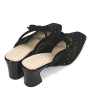 画像をギャラリービューアに読み込む, リボンベルトラインストーンシアーミュール/51124