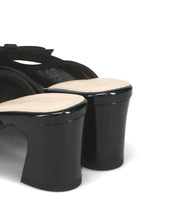 画像をギャラリービューアに読み込む, リボンベルトラインストーンシアーミュール/51124