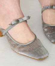 画像をギャラリービューアに読み込む, リボンベルトラインストーンシアーミュール/51124