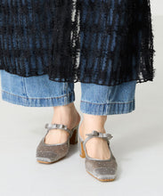 画像をギャラリービューアに読み込む, リボンベルトラインストーンシアーミュール/51124