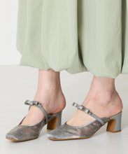 画像をギャラリービューアに読み込む, リボンベルトラインストーンシアーミュール/51124