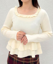 画像をギャラリービューアに読み込む, ペプラムボリューム袖ニット/TT548317