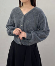 画像をギャラリービューアに読み込む, Vネックシャギーカーディガン/TT548402