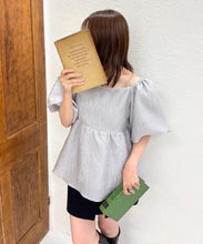 画像をギャラリービューアに読み込む, 一部店舗限定 2wayオフショルジャガードブラウス/TT558101