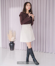 画像をギャラリービューアに読み込む, アシメリボン2wayフレア袖ニット/MM548306