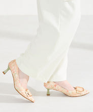 画像をギャラリービューアに読み込む, 変形リボンモチーフヒールパンプス/61117