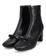 画像をギャラリービューアに読み込む, スクエアリボンストレッチヒールブーツ/61413