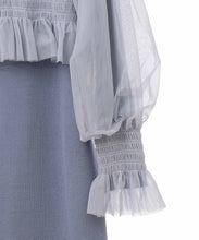 画像をギャラリービューアに読み込む, チュールレイヤードニットワンピース/TT437414
