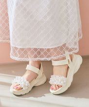 画像をギャラリービューアに読み込む, チュール×パールスポーツサンダル/66201