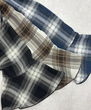 画像をギャラリービューアに読み込む, 一部店舗限定 フリルチェックブラウス/TT558103