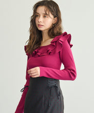 画像をギャラリービューアに読み込む, フリルカラーニット/TT538311