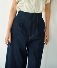 画像をギャラリービューアに読み込む, バックレースアップワイドデニムパンツ/TT537301