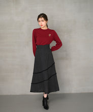 画像をギャラリービューアに読み込む, フリンジAラインスカート/MM447218