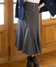 画像をギャラリービューアに読み込む, チェックシャーリングフレアスカート/mm337211