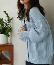 画像をギャラリービューアに読み込む, Vネックニットカーディガン/MO33N01