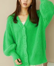 画像をギャラリービューアに読み込む, Vネックニットカーディガン/MO33N01