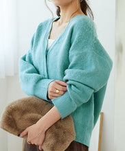 画像をギャラリービューアに読み込む, シャギーニットカーディガン/MO33N02