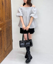 画像をギャラリービューアに読み込む, 一部店舗限定 2wayオフショルジャガードブラウス/TT558101