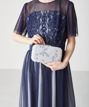 画像をギャラリービューアに読み込む, ビーズ刺繍ボックスクラッチバッグ/MOB008