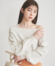 画像をギャラリービューアに読み込む, アシメオフショルニット/TT418306