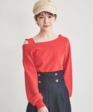 画像をギャラリービューアに読み込む, アシメオフショルニット/TT418306