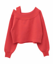 画像をギャラリービューアに読み込む, アシメオフショルニット/TT418306