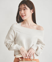 画像をギャラリービューアに読み込む, アシメオフショルニット/TT418306