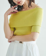 画像をギャラリービューアに読み込む, オフショルリブニット/TT418317